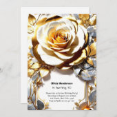 Aangepaste uitnodiging voor 30e verjaardag (Voorkant / Achterkant)