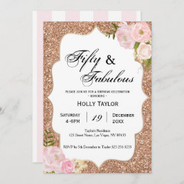 Aangepaste uitnodiging voor 50e verjaardag