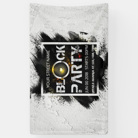 Aangepaste uitnodiging voor blokkering spandoek (Verticaal)