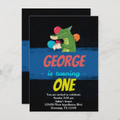 Aangepaste uitnodiging voor Cartoon voor het maken (Voorkant / Achterkant)