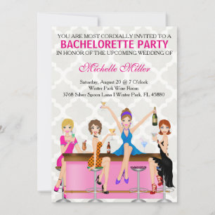 Aangepaste uitnodiging voor Chic Bachelorette