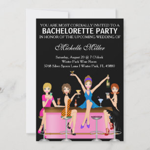 Aangepaste uitnodiging voor Chic Bachelorette