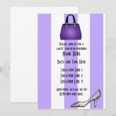 Aangepaste uitnodiging voor dames (Voorkant / Achterkant)