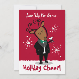 Aangepaste uitnodiging voor dasher Reindeer