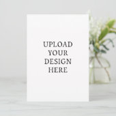 Aangepaste uitnodiging voor feest Template (Staand voorkant)
