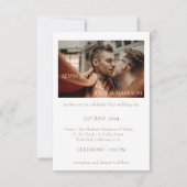 Aangepaste uitnodiging voor fotobruiloft (Voorkant)