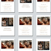 Aangepaste uitnodiging voor fotobruiloft