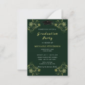 Aangepaste uitnodiging voor Gold Graduation Party (Voorkant)
