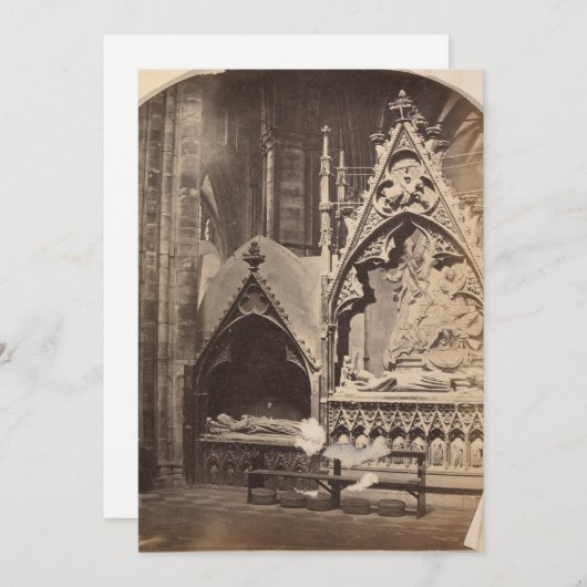 Aangepaste uitnodiging voor Halloween met antieke (Voorkant / Achterkant)