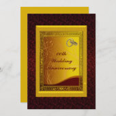 Aangepaste uitnodiging voor jubileumfeest (Voorkant / Achterkant)