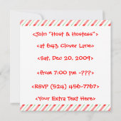 Aangepaste uitnodiging voor Kerstmis Naughty Santa (Achterkant)