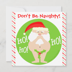 Aangepaste uitnodiging voor Kerstmis Naughty Santa