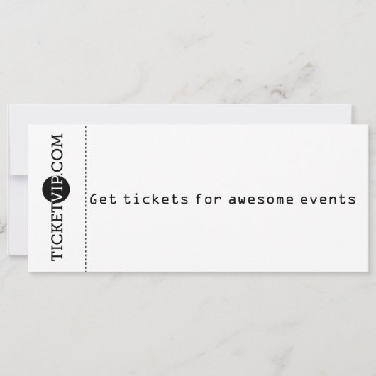 Aangepaste uitnodiging voor kleurconcert Ticket Pa (Achterkant)