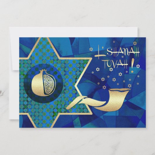 Aangepaste uitnodiging voor Rosh Hashanah Celebrat (Voorkant)