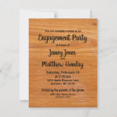 Aangepaste uitnodiging voor Rustige houtafsluiting (Voorkant)