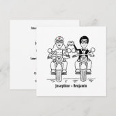 Aangepaste uitnodiging voor weduwen rond fietsen (Voorkant / Achterkant)