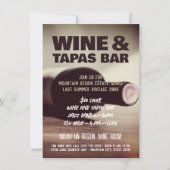 Aangepaste uitnodiging voor wijn en muziek (Voorkant)