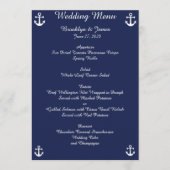 Aangepaste uitnodigingen in het menu Navy Blue Nau (Voorkant)