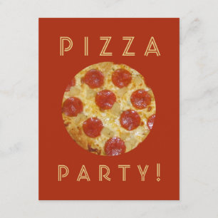 Aangepaste uitnodigingen PIZA-PARTIJ