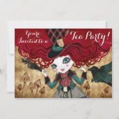 Aangepaste uitnodigingen van Tea Party (Voorkant)