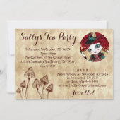 Aangepaste uitnodigingen van Tea Party (Achterkant)