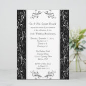 Aangepaste uitnodigingen voor 25-jarig jubileum (Staand voorkant)