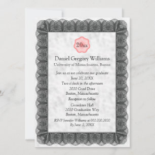 Aangepaste uitnodigingen voor afstuderen