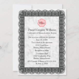 Aangepaste uitnodigingen voor afstuderen