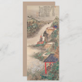 Aangepaste uitnodigingen voor Japanse kunst (Voorkant / Achterkant)