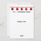 Aangepaste uitnodigingen voor kerstfeestdagen voor (Achterkant)