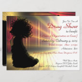 Aangepaste uitnodigingen voor Show slepen (Voorkant / Achterkant)