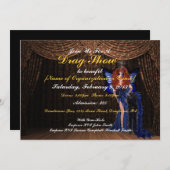 Aangepaste uitnodigingen voor Show slepen (Voorkant / Achterkant)