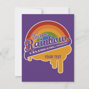 Aangepaste uitnodigingen voor teamregenboog