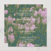 Aangepaste uitnodigingen voor tulptrekjes (Voorkant / Achterkant)