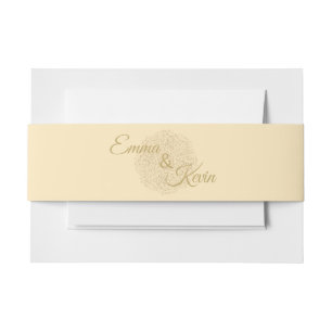 Aangepaste uitnodigingsband uitnodigingen wikkel