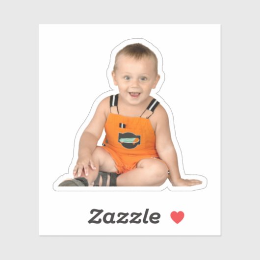 Aangepaste uitsnede foto sticker (Vel)