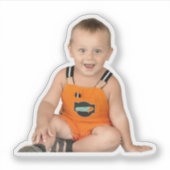 Aangepaste uitsnede foto sticker (Voorkant)