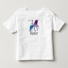 Aangepaste Unicorn Birthday Top