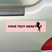 Aangepaste Unicorn-Bumpersticker Bumpersticker (Op auto)