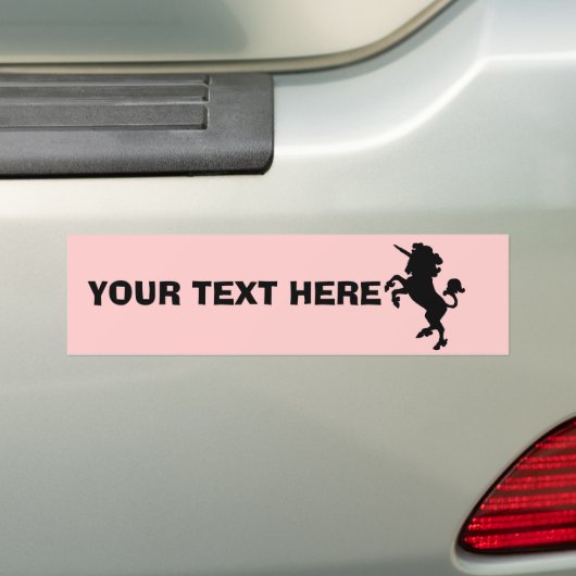 Aangepaste Unicorn-Bumpersticker Bumpersticker (Op auto)