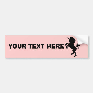 Aangepaste Unicorn-Bumpersticker Bumpersticker