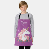 Aangepaste Unicorn Kinder Apron Schort (Gedragen)