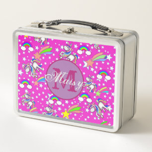 Aangepaste Unicorn Metal Lunchbox