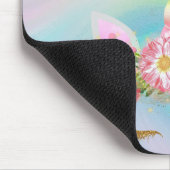 Aangepaste Unicorn Rainbow Floating Muismat (Hoek)
