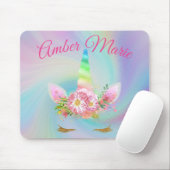 Aangepaste Unicorn Rainbow Floating Muismat (Met muis)