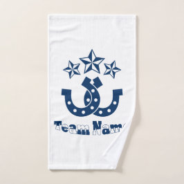 Aangepaste unieke gepersonaliseerde Hoefijzers han Handdoek