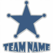 Aangepaste unieke gepersonaliseerde ster sticker (Voorkant)