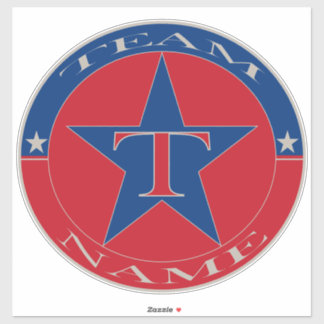 Aangepaste unieke gepersonaliseerde teamnaam sticker