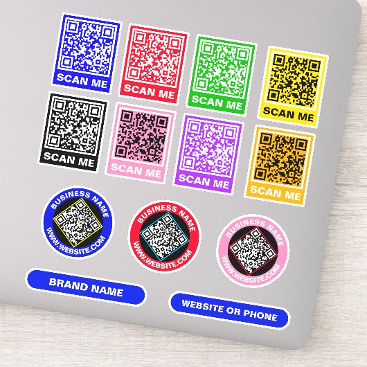 Aangepaste unieke QR-codes - promotionele Stickers (Detail)