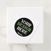 Aangepaste, unieke, slanke & minimalistische Hersh Bedankjes Labels (In situ)